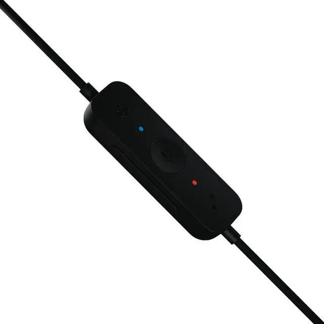 Alt view image 4 of 11 - Logitech H570e USB Headset With Microphone for PC and Mac, USB-A Wired Headset With Mono Sound, Noise-Canceling Mics and Inline Controls, Certified for Microsoft Teams, Black