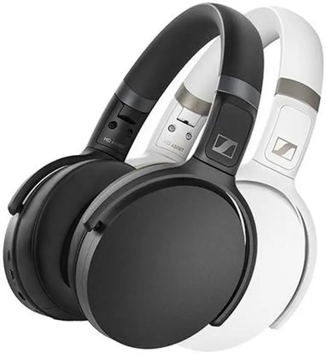 Alt view image 5 of 6 - Sennheiser HD 450BT Bluetooth 5.0 Wireless Active Noise Cancellation Headphones - White (508387)