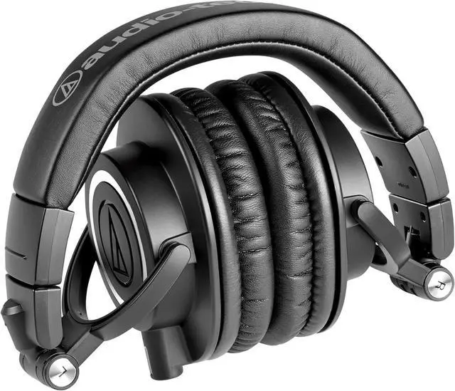 Alt view image 3 of 8 - Audio-Technica ATH-M50X Professional Studio Monitor Headphones, Black, Professional Grade, Critically Acclaimed, with Detachable Cable