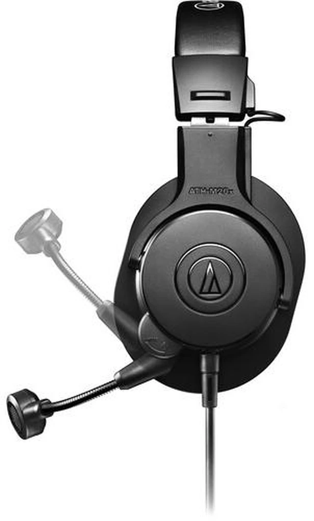 Alt view image 4 of 9 - Audio Technica ATH-M20XSTS M20X - Monitor StreamSet Over-Ear Closed Back Headset with Boom Mic for Content Creators - Black