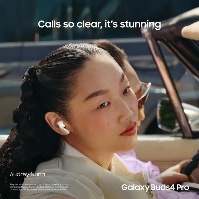 Alt view image 5 of 14 - Samsung Galaxy Buds 4 Pro - AI True Wireless Bluetooth Earbuds, Black | Hi-Res Audio, 2-Way Speaker, ANC 2.0, Optimized Comfort, IP57, Live Translation