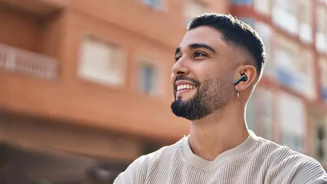 Alt view image 7 of 12 - Lenovo TWS Earbuds Yoga PC Edition Tidal Teal Active Noise Cancellation Bluetooth 5.3 Wireless Earbuds ENC 3-Mic Clear Calls AI EQ Mode Switch for Gaming, Movies, Music, and Meetings (GXD1P89976)