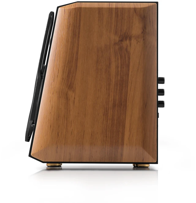 Alt view image 12 of 12 - Edifier S1000MKII Audiophile Active Bookshelf 2.0 Speakers, Computer Speakers - 120W Optical Input - Bluetooth 5.0 HD - Brown