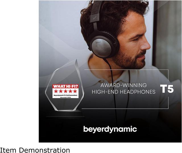 Alt view image 7 of 9 - Beyerdynamic T5 Third Generation High End Tesla Closed-Back Headphones