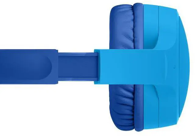 Alt view image 4 of 9 - Belkin SoundForm Mini Wireless On-Ear Headphones for Kids - Blue