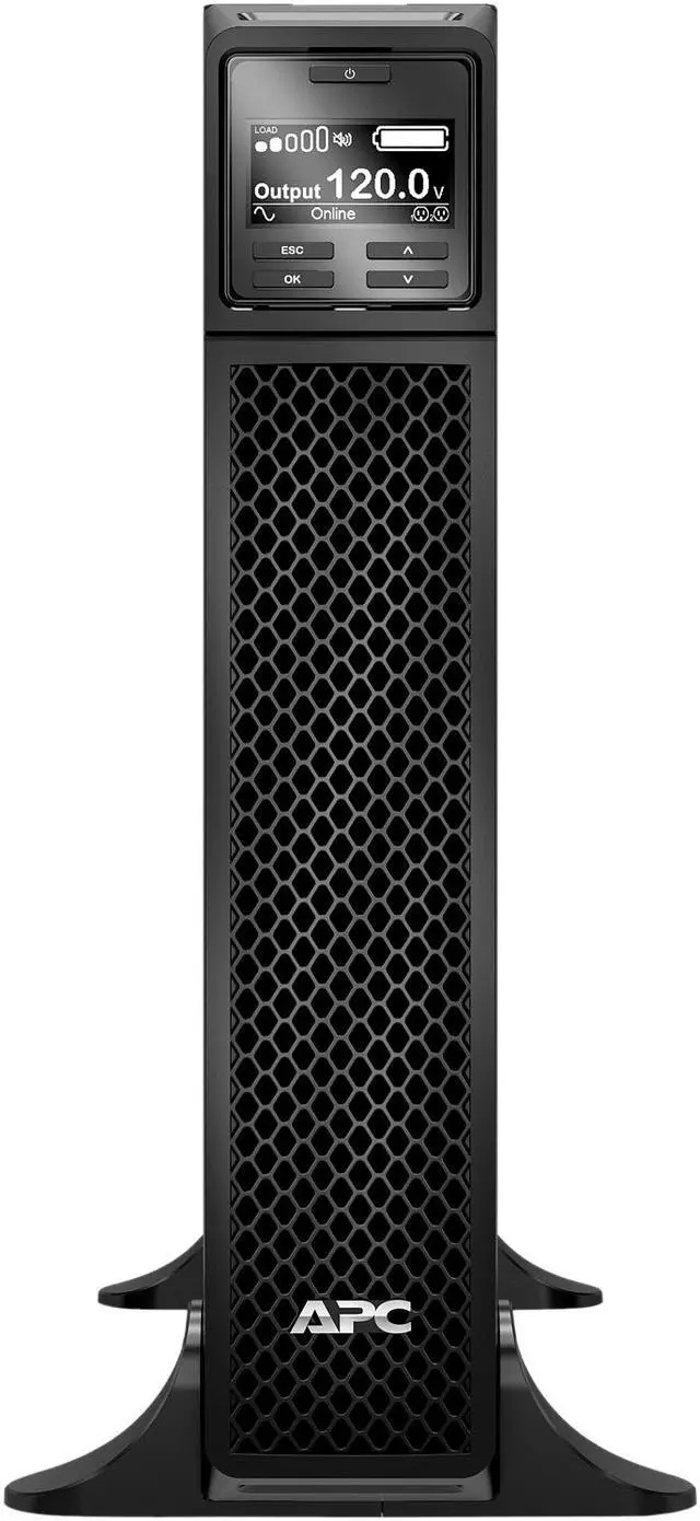Alt view image 3 of 5 - APC SRT1500XLA Smart-UPS On-Line, 1500VA, Tower, 120V, 6x 5-15R NEMA outlets, SmartSlot, Extended runtime, W/O rail kit - Rack-mountable - 3 Hour Recharge -5 Min Stand-by-120 V Input-120 V AC Output