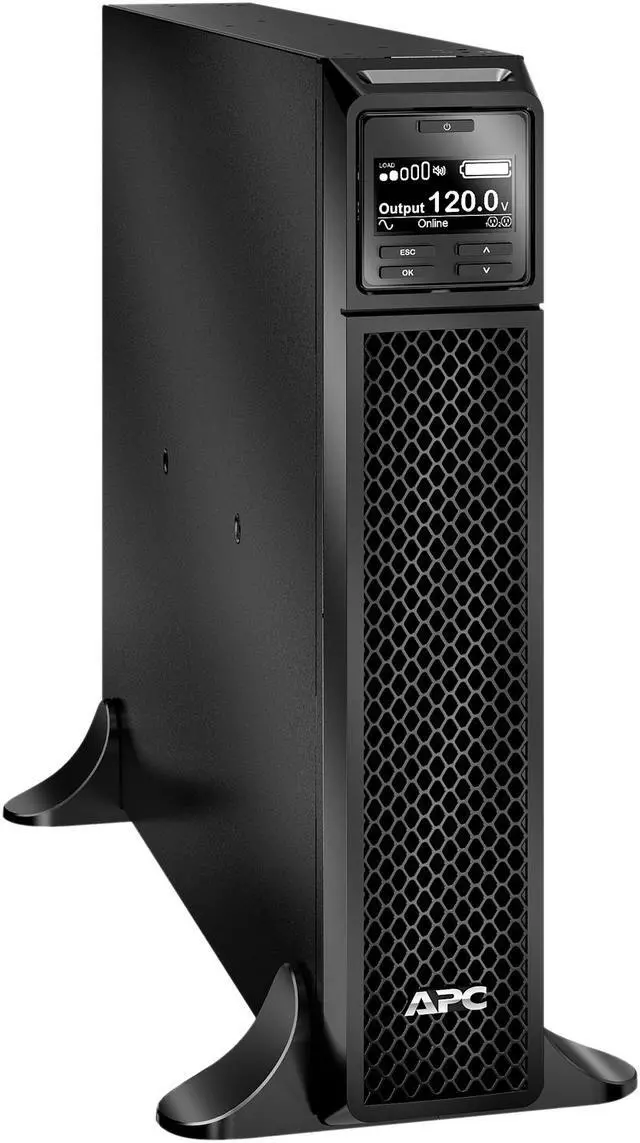 Alt view image 4 of 5 - APC SRT1500XLA Smart-UPS On-Line, 1500VA, Tower, 120V, 6x 5-15R NEMA outlets, SmartSlot, Extended runtime, W/O rail kit - Rack-mountable - 3 Hour Recharge -5 Min Stand-by-120 V Input-120 V AC Output