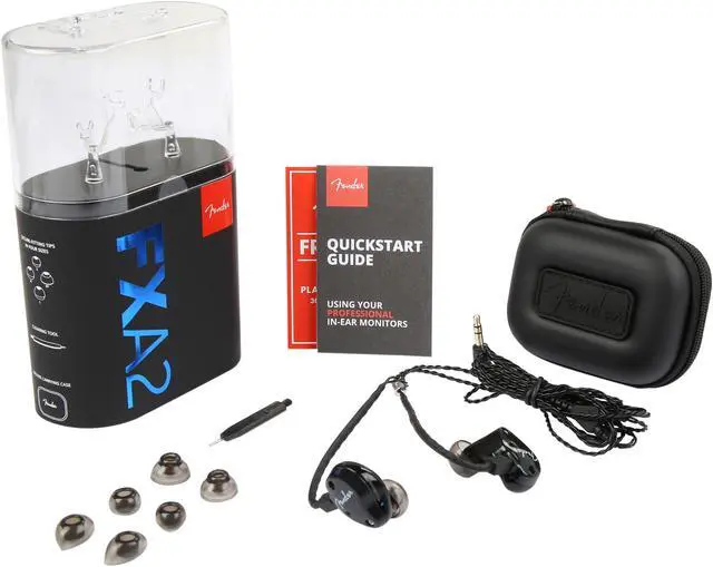 Alt view image 6 of 6 - Fender FXA2 Pro In-Ear Monitor, Metallic Black
