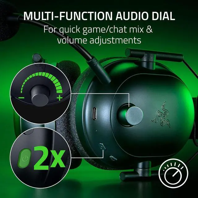 Alt view image 4 of 13 - Razer BlackShark V2 Pro Wireless Xbox Gaming Headset: 50mm Drivers - Super Wideband Mic - Noise Isolating Earcups - for Xbox, PS5, Nintendo Switch 2, PC, Mac - Bluetooth, USB-C - 70hr Battery - Black