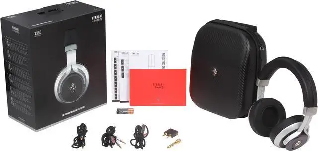 Alt view image 7 of 7 - Ferrari Logic3 T350B Active Noise-Canceling Cavallino Collection Headphones- Black