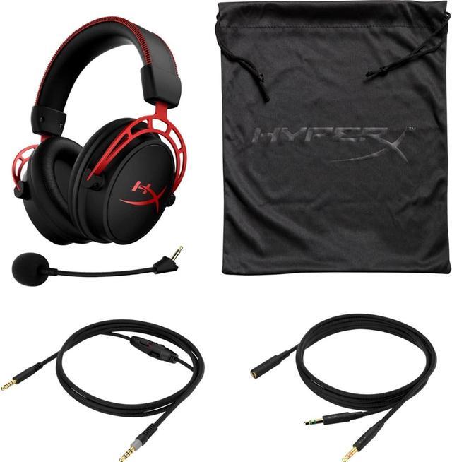 Alt view image 3 of 9 - HyperX Cloud Alpha - Gaming Headset, Dual Chamber Drivers, Legendary Comfort, Aluminum Frame, Detachable Microphone, Works on PC, PS4, PS5, Xbox One/ Series X|S, Nintendo Switch and Mobile – Red