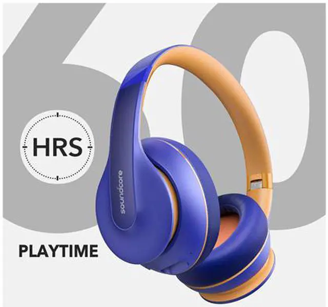 Alt view image 4 of 5 - Anker Soundcore Life Q10 Wireless Bluetooth Headphones, Over Ear and Foldable, Hi-Res Certified Sound, 60-Hour Playtime and Fast USB-C Charging, Deep Bass, Aux Input