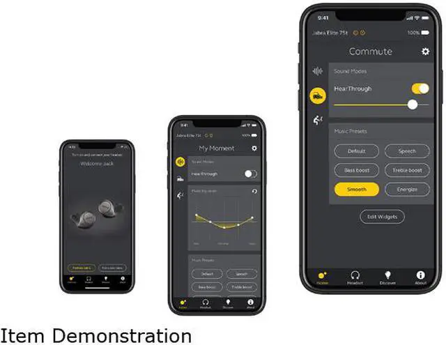 Alt view image 3 of 5 - Jabra Elite 75t Voice Assistant Enabled True Wireless earbuds with Charging Case