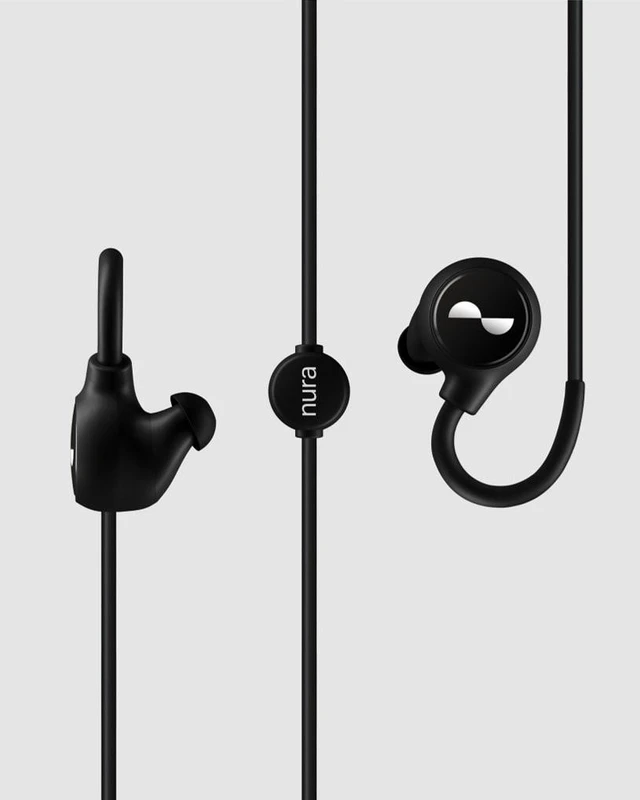 Alt view image 4 of 5 - Nura - NuraLoop E00B wireless Bluetooth Active Noise Cancellation earbuds-Black