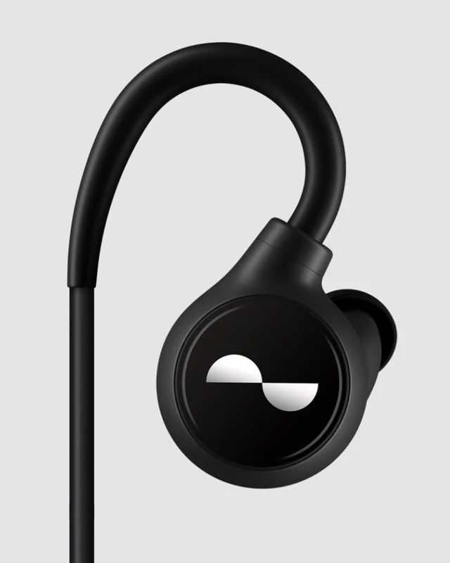 Alt view image 2 of 5 - Nura - NuraLoop E00B wireless Bluetooth Active Noise Cancellation earbuds-Black