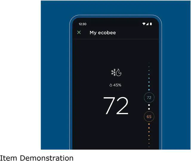 Alt view image 4 of 9 - Ecobee Smart Thermostat with Voice Control Compatible with Google Assist, Alexa, and Homekit (EB-STATE5- 01)
