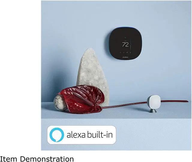 Alt view image 8 of 9 - Ecobee Smart Thermostat with Voice Control Compatible with Google Assist, Alexa, and Homekit (EB-STATE5- 01)