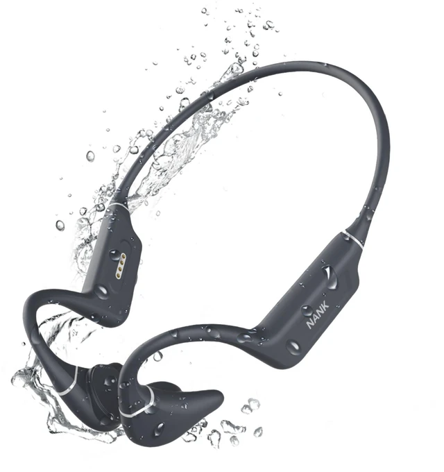 Main image of NANK Runner Diver2 Pro Open-Ear Sport Wireless Bluetooth Swimming Headphones, IP69 Waterproof Bone Conduction with 32GB Memory and Built-in Mic, Noise-Canceling, 10-Hour Battery Life - Grey