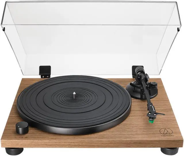 Main image of Audio-Technica AT-LPW40WN Fully Manual Belt-Drive Turntable, 2 Speeds, Dynamic Anti-Skate Control, Carbon-Fiber Tonearm Walnut