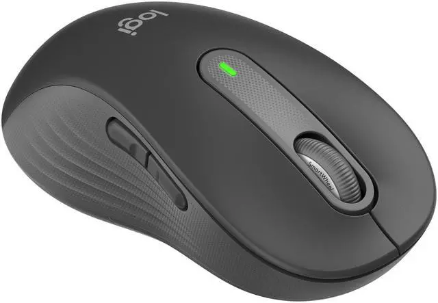 Main image of Logitech Signature M650 L LEFT Mouse - Optical - Wireless - Bluetooth/Radio Frequency - Graphite - USB - 2000 dpi - Scroll Wheel - 5 Button(s) - 5 Programmable Button(s) - Large Hand/Palm Size - Left-