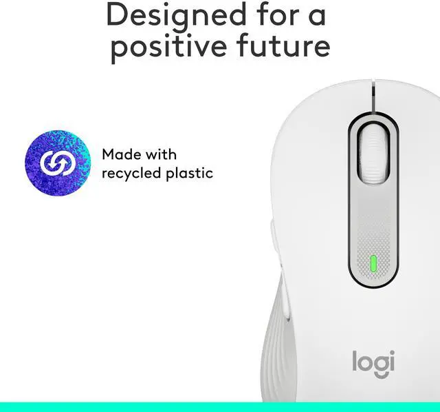 Alt view image 10 of 10 - Logitech Signature M650 Wireless Mouse - For Small to Medium Sized Hands, 2-Year Battery, Silent Clicks, Customizable Side Buttons, Bluetooth, for PC/Mac/Multi-Device/Chromebook