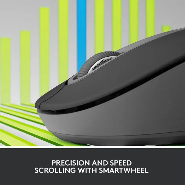 Alt view image 6 of 9 - Logitech Signature M650 L for Business Wireless Mouse, for Large Sized Hands, Logi Bolt, Bluetooth, SmartWheel - Graphite