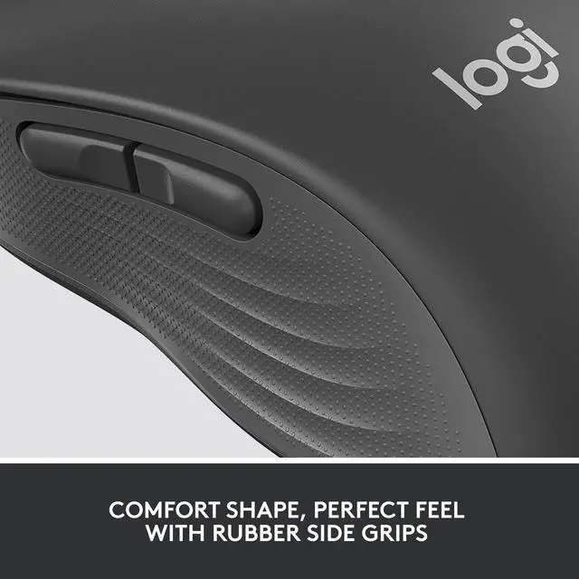 Alt view image 9 of 9 - Logitech Signature M650 L for Business Wireless Mouse, for Large Sized Hands, Logi Bolt, Bluetooth, SmartWheel - Graphite