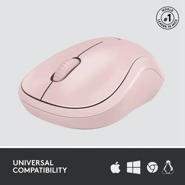 Alt view image 5 of 9 - Logitech M240 Silent Bluetooth Mouse, Wireless, Compact, Portable, Smooth Tracking, 18-Month Battery, for Windows, macOS, ChromeOS, Compatible with PC, Mac, Laptop, Tablets - Rose