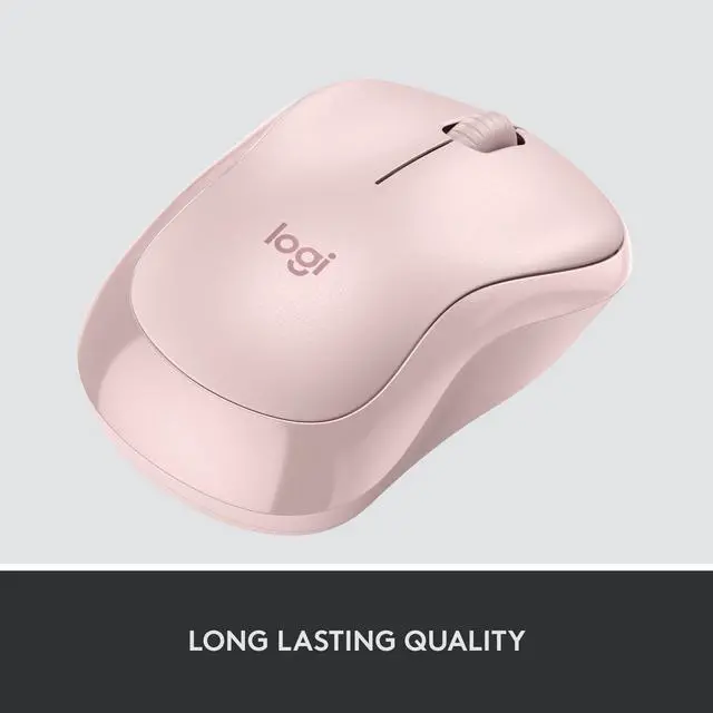 Alt view image 6 of 9 - Logitech M240 Silent Bluetooth Mouse, Wireless, Compact, Portable, Smooth Tracking, 18-Month Battery, for Windows, macOS, ChromeOS, Compatible with PC, Mac, Laptop, Tablets - Rose