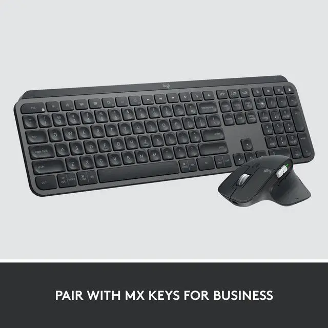 Alt view image 10 of 10 - Logitech MX Master 3S for Business, Wireless Mouse with Quiet Clicks, 8K DPI, Secured Logi Bolt USB Receiver, Bluetooth, USB-C Charging, MagSpeed Scrolling, Windows/Mac/Chrome/Linux - Graphite