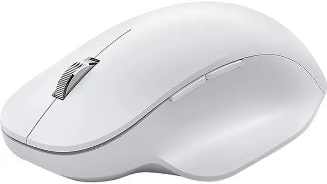 Alt view image 3 of 3 - Microsoft Bluetooth Ergonomic Mouse - Glacier with comfortable Ergonomic design, thumb rest, up to 15months battery life. Works with Bluetooth enabled PCs/Laptops Windows/Mac/Chrome computers