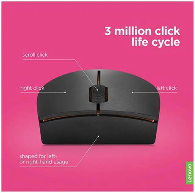 Alt view image 6 of 8 - Lenovo Wireless Mouse