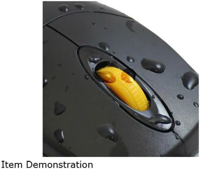 Alt view image 6 of 8 - Adesso Wired Waterproof Optical Mouse Black (IMOUSEW3)