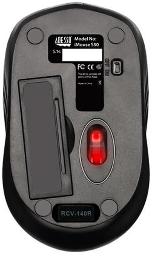 Alt view image 7 of 8 - ADESSO IMOUSES50 ADESSO IMOUSES50 2.4GHZ WIRELESS MINI OPTICAL MOUSE. 1200 DPI, BATTERY SAVING ON