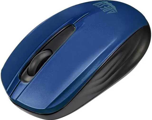 Main image of Adesso iMouse S50L - 2.4GHz Wireless Mini Mouse - Optical - Wireless - Radio Frequency - Blue - USB - 1200 dpi - Computer, Notebook - Scroll Wheel - 3 Button(s) - Symmetrical