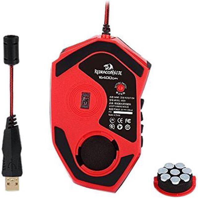 Alt view image 6 of 7 - Redragon M901 Perdition 16400 DPI High Precision Programmable Laser Gaming Mouse