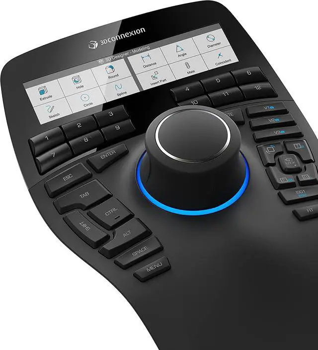 Alt view image 6 of 7 - 3Dconnexion SpaceMouse Enterprise USB Left-Handed 31 Keys, 3DX-700056 (Left-Handed 31 Keys)