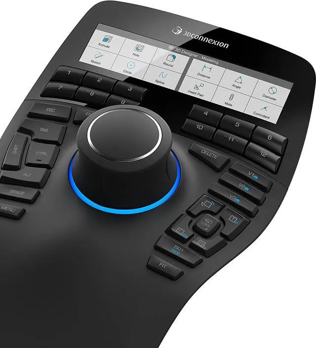 Alt view image 5 of 7 - 3Dconnexion SpaceMouse Enterprise USB Left-Handed 31 Keys, 3DX-700056 (Left-Handed 31 Keys)