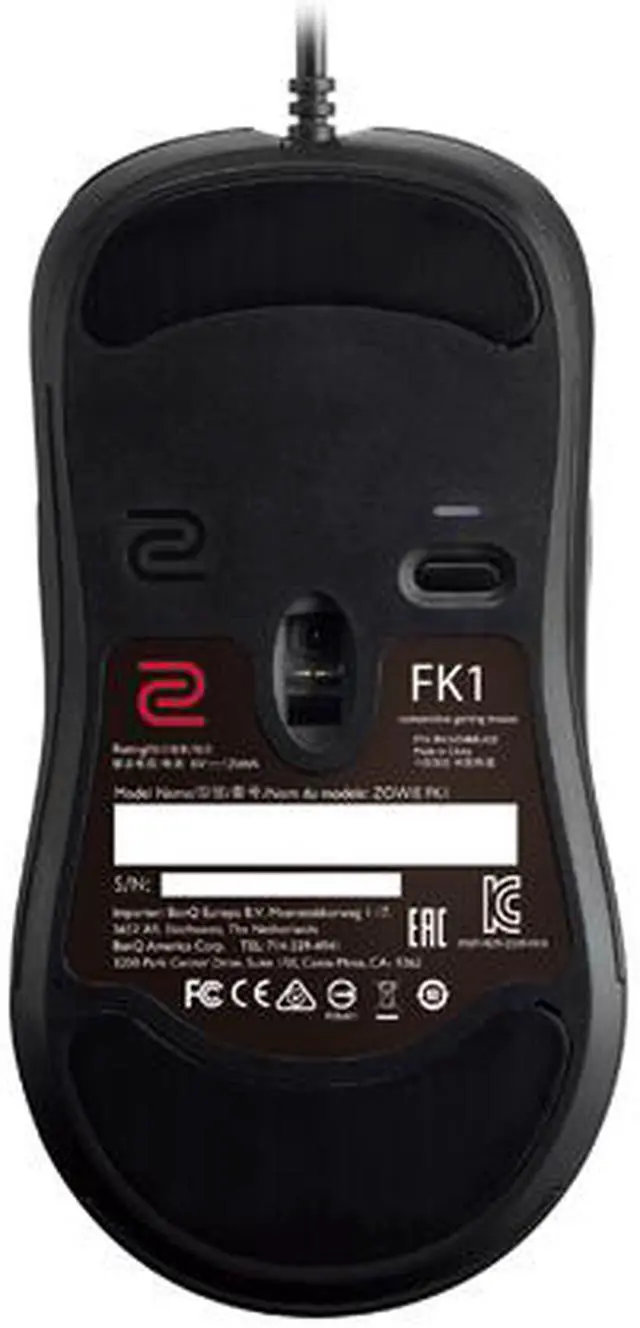 Alt view image 5 of 5 - BenQ ZOWIE FK1 Gaming Mouse, Large Ambidextrous Low Profile Design, Driverless, DPI / Hz / Lift-off Adjustable, Side Buttons, 6 Feet cable