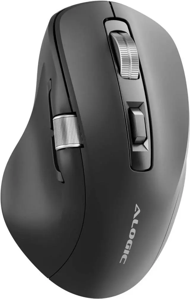 Alt view image 3 of 8 - Alogic Bluetooth USB-C Rechargeable 7 Keys Programmable Mouse - Cable/Wireless - Bluetooth/Radio Frequency - 2.40 GHz - Rechargeable - Black - USB Type C - 6400 dpi - Scroll Wheel - 7 Programmable But