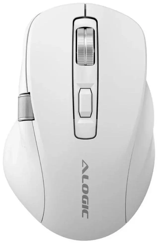 Main image of Alogic APEX Wireless Performance Mouse - Wireless - Bluetooth/Radio Frequency - 2.40 GHz - Rechargeable - White - Scroll Wheel - 7 Programmable Button(s) - Right-handed