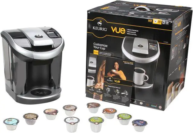 Alt view image 9 of 9 - Keurig Vue V700 Single Serve Brewing System with 8-Count Variety Box 27000