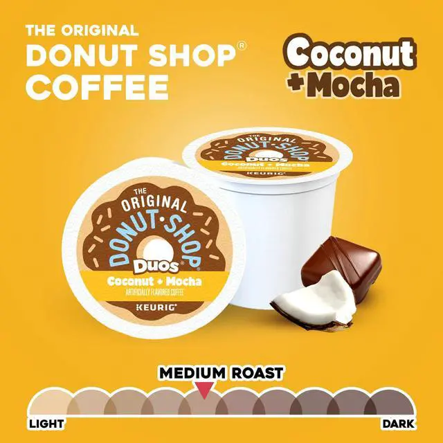Alt view image 4 of 4 - The Original Donut Shop Duos Coconut + Mocha, 24 Count/Box