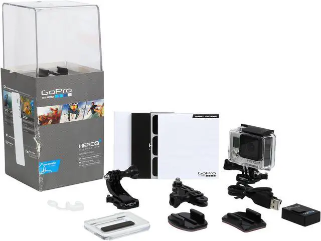 Alt view image 16 of 16 - GoPro HERO3+ Plus Silver Edition Sports Action Wi-Fi Camera - CHDHN-302
