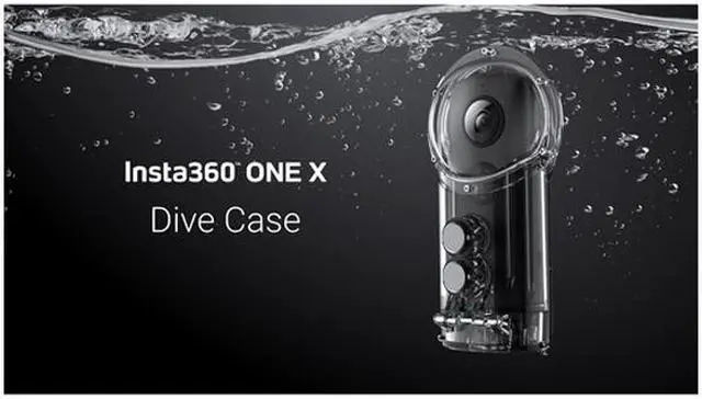 Alt view image 3 of 3 - Insta360 Dive Case for ONE X with 1/4" Mount, Seamless Underwater Stitching, 30 Meters Waterproof Depth