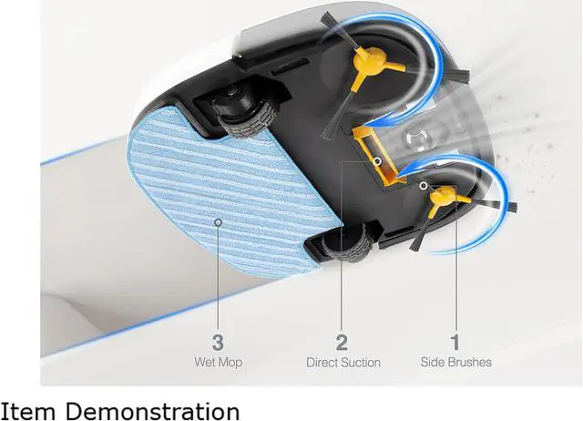 Alt view image 11 of 19 - ECOVACS Deebot SLIM Robotic Vacuum Cleaner DA60