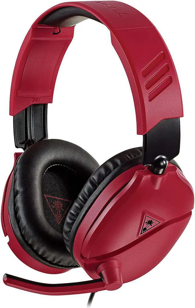 Alt view image 2 of 9 - Turtle Beach Recon 70 Gaming Headset for Xbox Series X|S, Xbox One, PS5, PS4 & PC - Midnight Red / Black