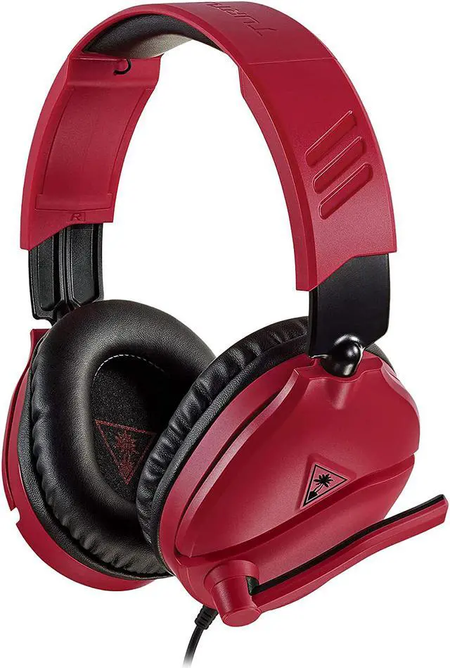 Alt view image 3 of 9 - Turtle Beach Recon 70 Gaming Headset for Xbox Series X|S, Xbox One, PS5, PS4 & PC - Midnight Red / Black