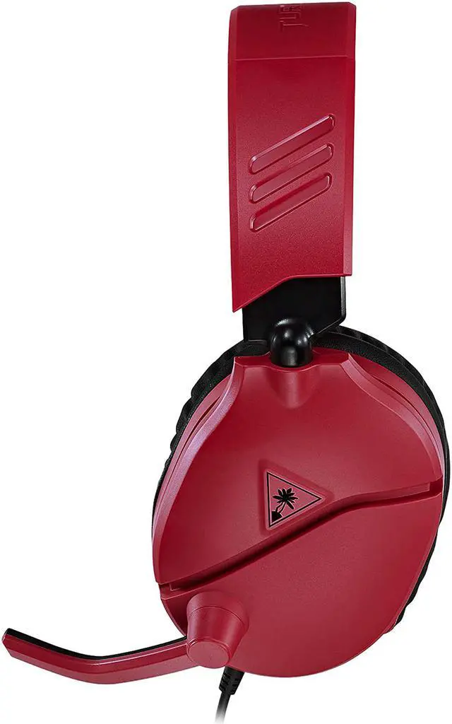 Alt view image 5 of 9 - Turtle Beach Recon 70 Gaming Headset for Xbox Series X|S, Xbox One, PS5, PS4 & PC - Midnight Red / Black