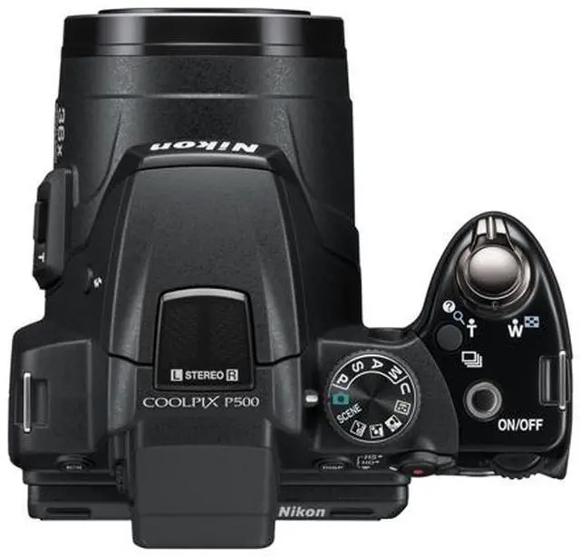 Alt view image 9 of 10 - Nikon COOLPIX P500 12.1 CMOS Digital Camera with 36x NIKKOR Wide-Angle Optical Zoom Lens and Full HD 1080p Video (Black)